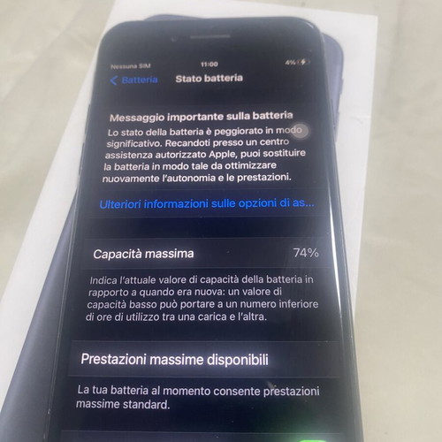 iPhone 7 Black 32GB used with damaged camera and intact screen