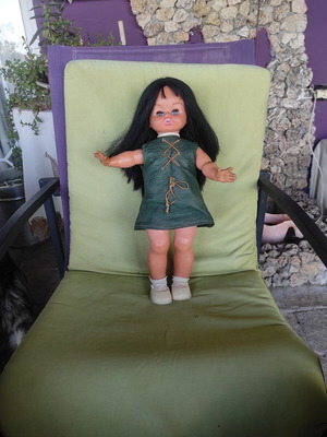 Vintage Greek Doll Kechagias El Greco 47cm used, 1970s