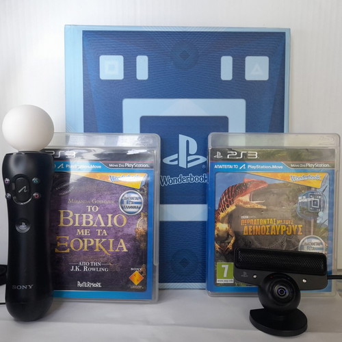 PlayStation Move Wonderbook bundle like new with 2 games and accessories