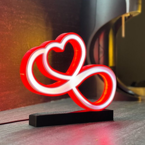 LED Lamp Heart Infinity New Minimal Romantic Decorative