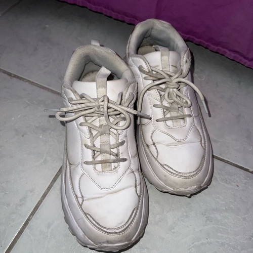 Renato Garini white athletic shoes used