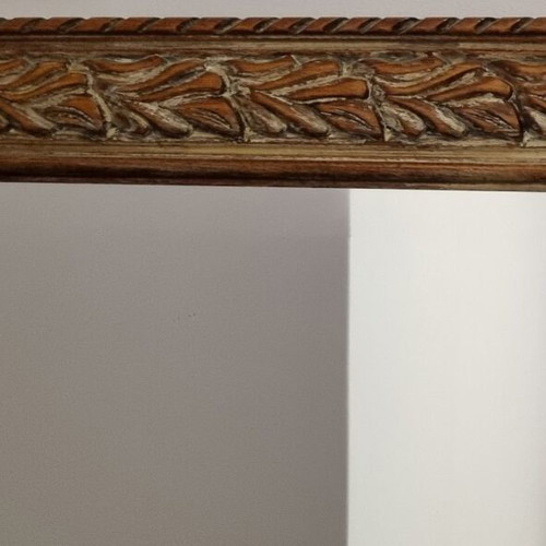 Mirror wooden frame antique like new, dimensions 80x51cm