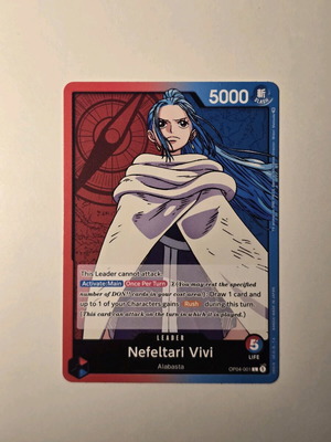 Nefeltari Vivi One Piece Card Game OP04-001 Leader като нова