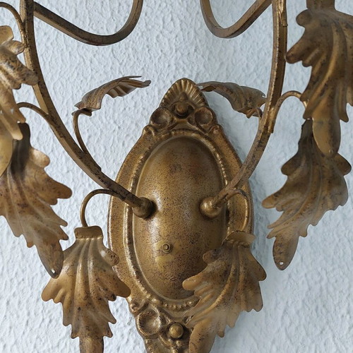 Brass wall light fixture antique style, new