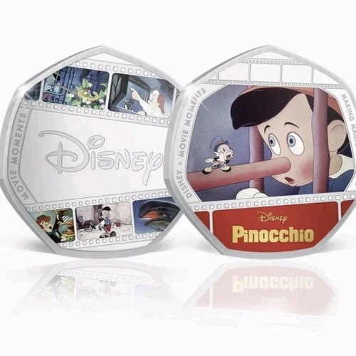 Pinocchio album with 6 coins 50p 2022 new