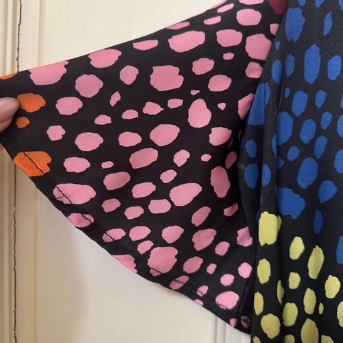 Never Fully Dressed Wrap Dress With Leopard Print Like New