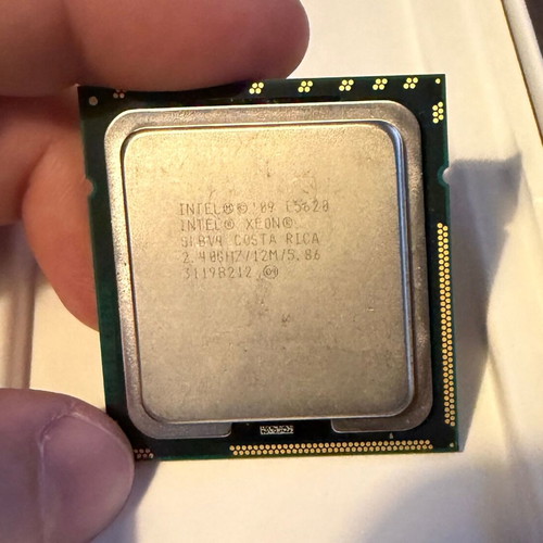 Intel Xeon E5620 Server CPU used, quad-core 2.4 GHz