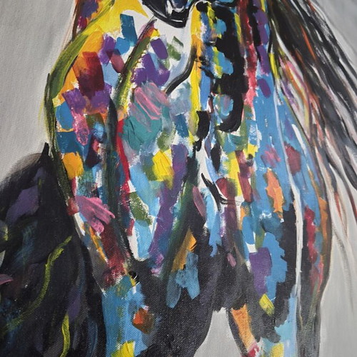 Kaleidoscope Spirit Acrylic Painting 65x90 New