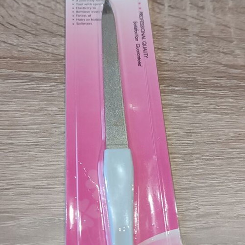 Metal nail file new, straight shape