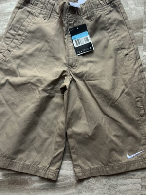 Nike boys' bermuda shorts new, size M, beige, age 10-12
