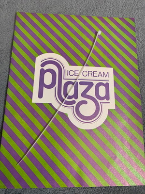 Φυλλάδιο Plaza Ice Cream 1978 μεταχειρισμένο, αυθεντικό