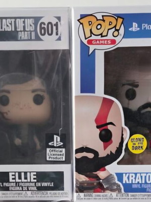 Funko Pop Ellie and Kratos with Chaos Blades new set