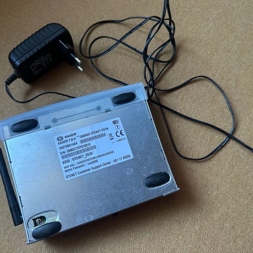 Sagem Fast 1500WG DSL wireless router used, Otenet