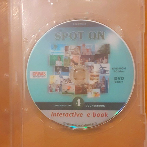 Spot On 4 DVD like new, interactive ebook, intermediate level