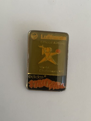 Vintage Adidas Streetball '95 Pin used, Lufthansa Official Airline