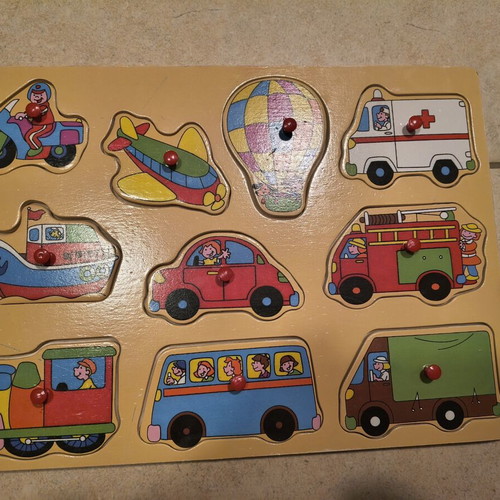Children's educational toys, numbers and transport