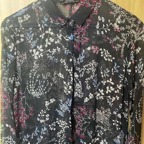 Transparent shirt with silver thread Bershka like new, multicolor