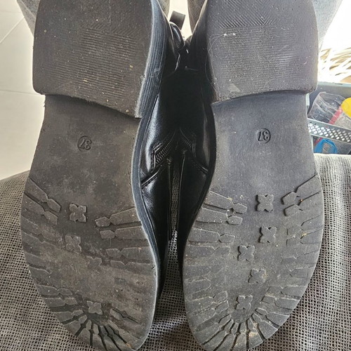 Stephan leather ankle boots used, black, size 37