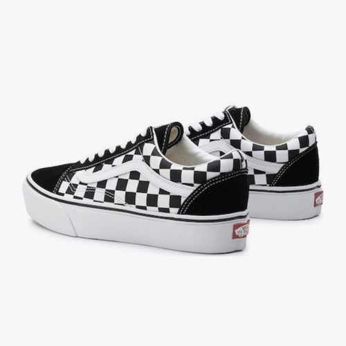 Vans Old Skool women's flatforms sneakers like new, black and white