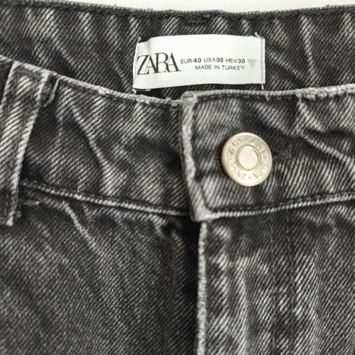 Zara high-waist grey black jeans