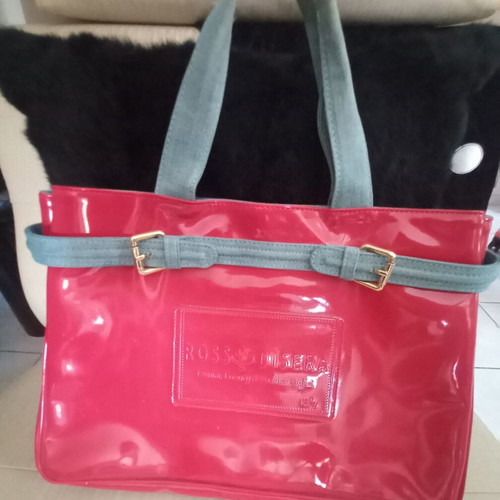 RossoDisera bag used, red patent leather, handheld