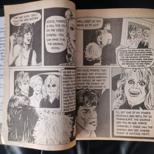Van Halen comic used, Rock Fantasy June 1990