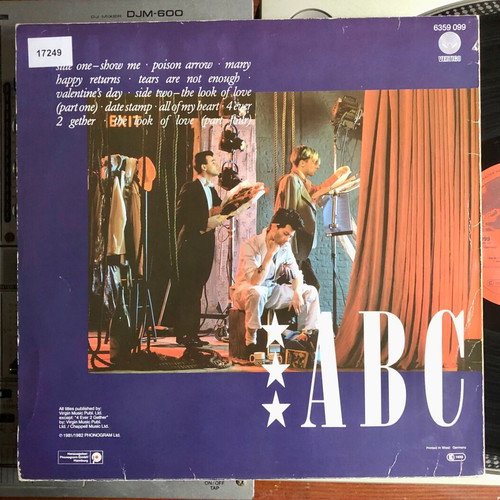 ABC The Lexicon Of Love vinyl LP album used, pop