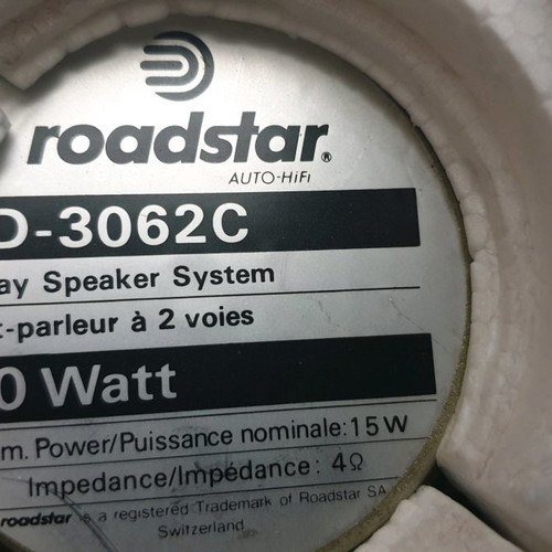Roadstar AD-3062C 2-way car speakers new