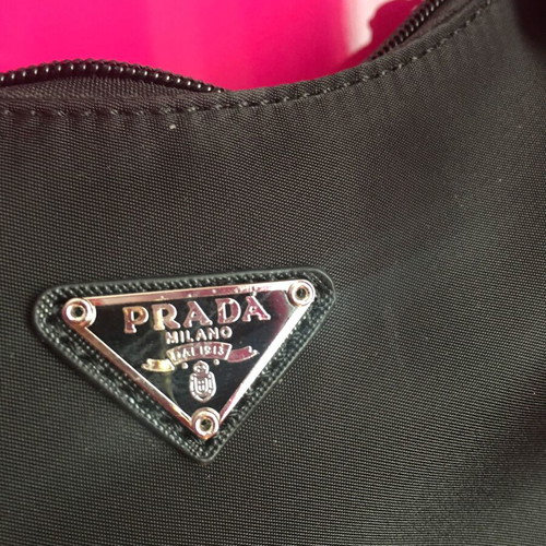 Prada Tessuto Sport black nylon handbag used