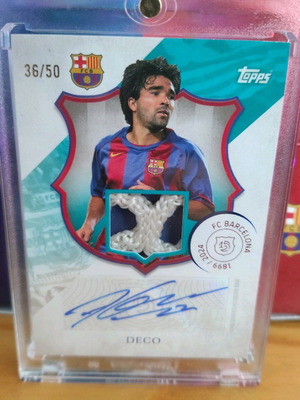 Κάρτα 2024-2025 Topps FC Barcelona 125th Anniversary Deco Patch Autograph καινούργιο