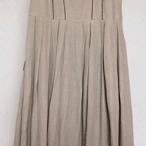 Linen long dress like new, size M, beige