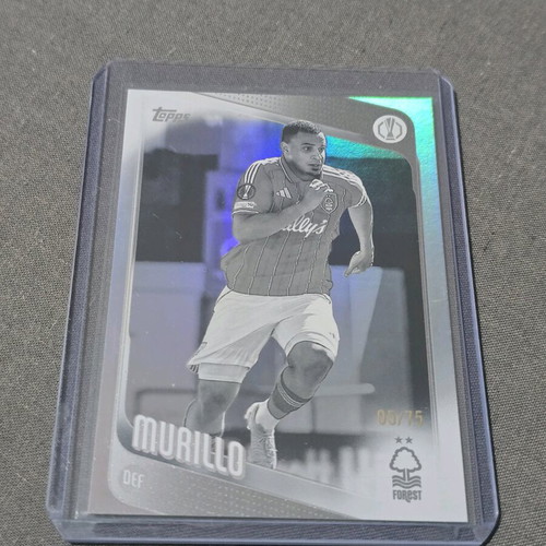 Murillo Raindrop 5/75 Black & White Nottingham Forest Topps Flagship UCC 2026 card like new