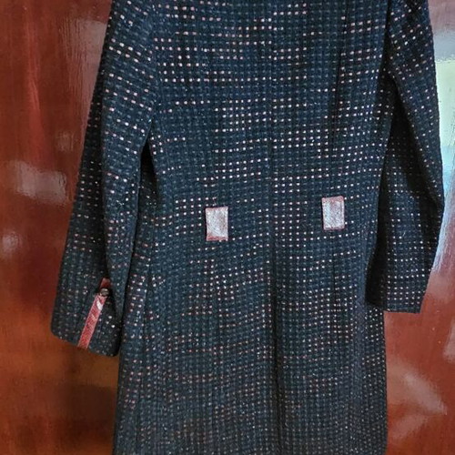Escada coat and skirt set, black and red