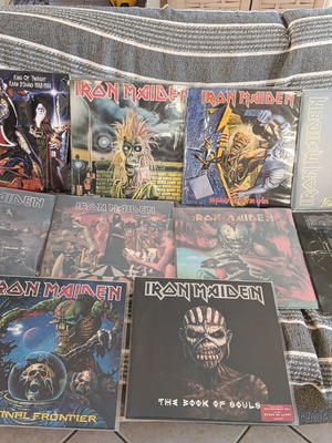 Iron Maiden vinyl record collection