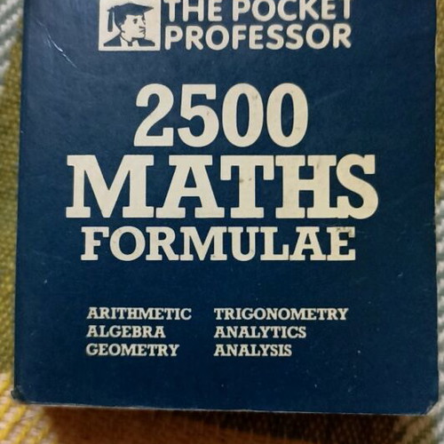 Mini book 2500 Maths Formulae used, English