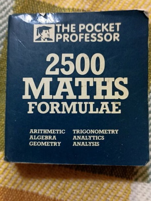 Mini book 2500 Maths Formulae used, English