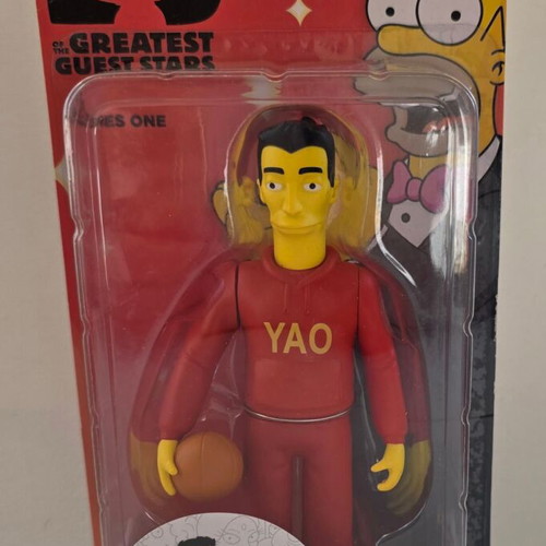 The Simpsons 25 Greatest Guest Stars Series 1 Yao Ming 5" Action Figure NECA
