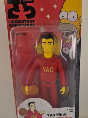 The Simpsons 25 Greatest Guest Stars Series 1 Yao Ming 5" Action Figure NECA