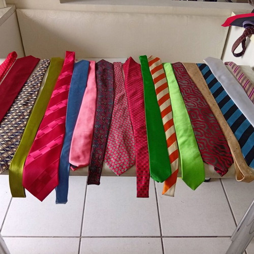 Silk branded ties new, pack of 10