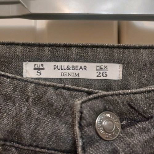 Jean skirt with buttons gray Pull&Bear like new, size S
