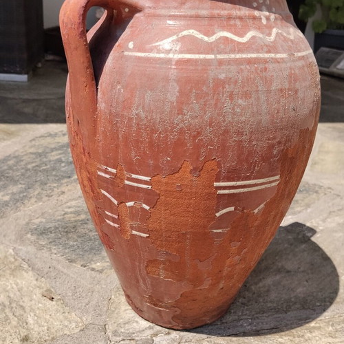 Traditional Clay Kiupi vintage decorative, used, height 35cm