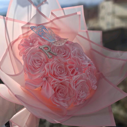 Handmade flower bouquet like new