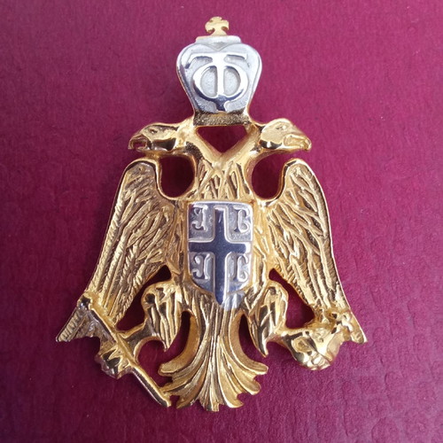 Double-headed Eagle Gold Plated Silver 925 New