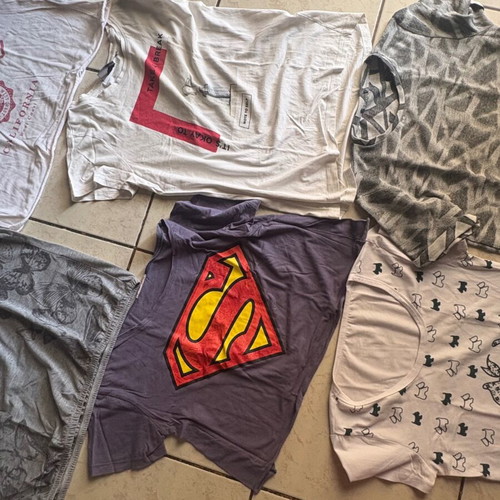 T-shirt set of 6 used, multicolor, various brands