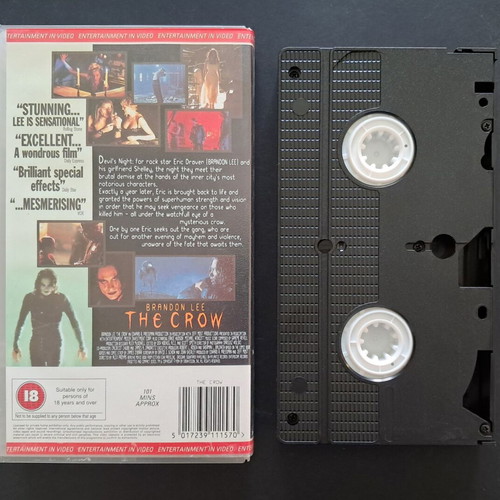 The Crow VHS PAL edition like new with English audio