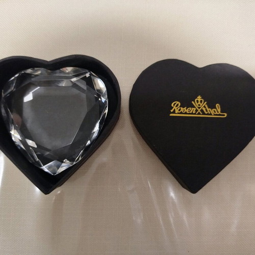 Rosenthal crystal heart new table decor