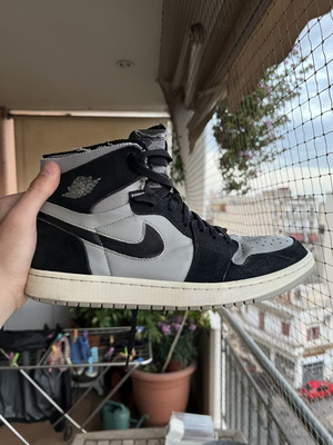 Air Jordan 1 CMFT sneakers like new, gray and black, size 45