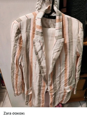 Zara jacket used, beige, size M 38 10, un-ironed