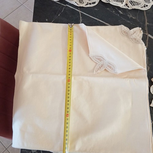 Vintage Linen Tablecloth Set 15 pcs handmade, brand new