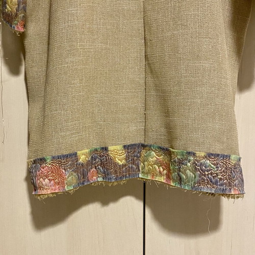 Kimono Intro costume new, beige with multicolor floral trims